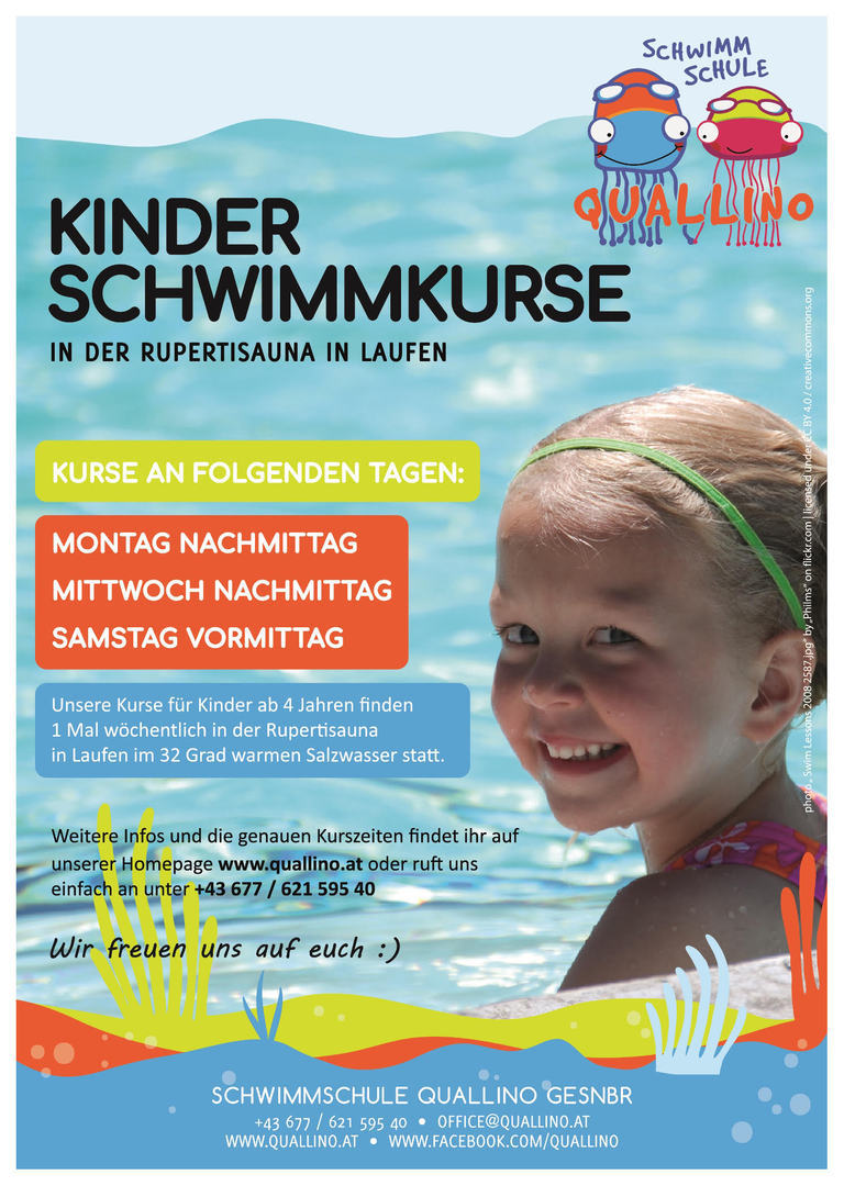 Schwimmschule Quallino Schwimmkurse Laufen